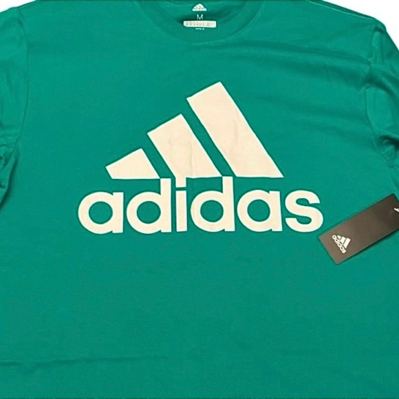 Adidas Mens Logo Tee Adidas Golf three stripe big logo T-Shirt AdidasGolf TShirt - Picture 1 of 12